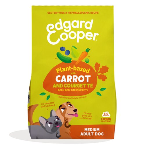 Edgard & Cooper medium Adult Plantaardig Droogvoer voor Honden Wortel & Courgette 2,5 kg