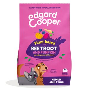 Edgard & Cooper medium Adult Plantaardig Droogvoer voor Honden Rode Biet & Pompoen - 7 kg