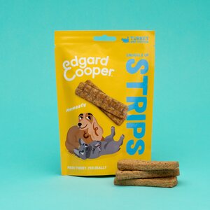 Edgard & Cooper Snuggle Up Strips Kalkoen & Kip 75g - afbeelding 3