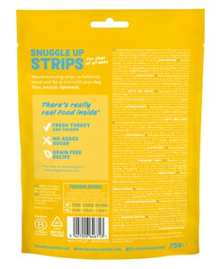 Edgard & Cooper Snuggle Up Strips Kalkoen & Kip 75g - afbeelding 2