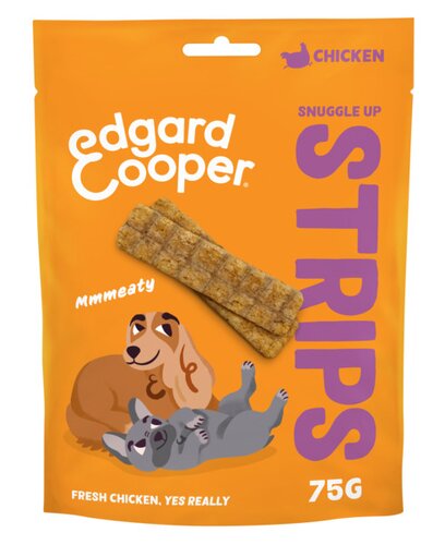 Edgard & Cooper Snuggle Up Strips Kip - 75g - afbeelding 1