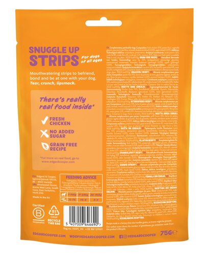 Edgard & Cooper Snuggle Up Strips Kip - 75g - afbeelding 2