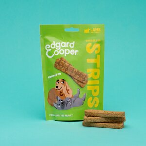 Edgard & Cooper Snuggle Up Strips Lam & Kalkoen - 75g - afbeelding 3