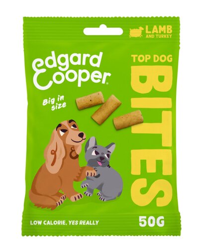 Edgard & Cooper Top Dog Bites Lam & Kalkoen Groot 50g - afbeelding 1