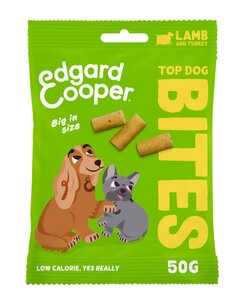 Edgard & Cooper Top Dog Bites Lam & Kalkoen Groot 50g - afbeelding 1