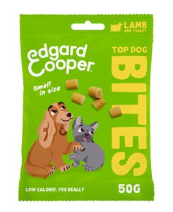 Edgard & Cooper Top Dog Bites Lam & Kalkoen klein 50g - afbeelding 1