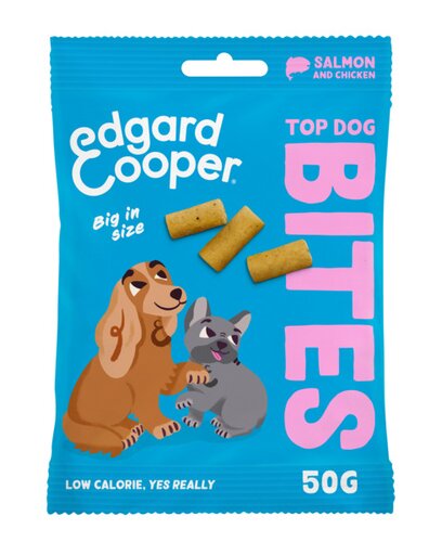 Edgard & Cooper Top Dog Bites Zalm & Kip Groot - 50g - afbeelding 1