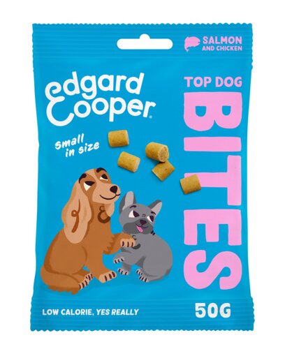 Edgard & Cooper Top Dog Bites Zalm & Kip klein - 50g - afbeelding 1