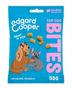 Edgard & Cooper Top Dog Bites Zalm & Kip klein - 50g - afbeelding 1