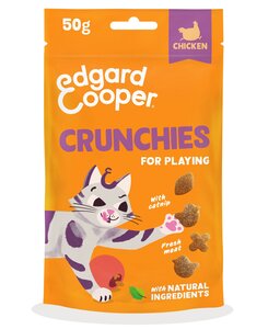 Edgard & Cooper  zakje crunchies snacks  kip  Voor Volwassen Katten  50 g - afbeelding 1