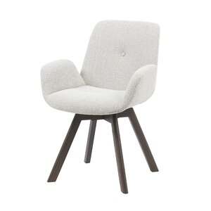 Eetkamerstoel Matteo beige met houten onderstel - afbeelding 1