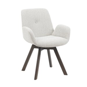 Eetkamerstoel Matteo beige met houten onderstel - afbeelding 3