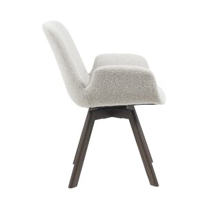 Eetkamerstoel Matteo beige met houten onderstel - afbeelding 4