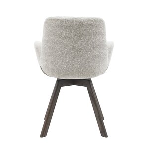 Eetkamerstoel Matteo beige met houten onderstel - afbeelding 5