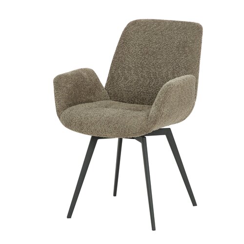 Eetkamerstoel Matteo bouclé liver - afbeelding 1