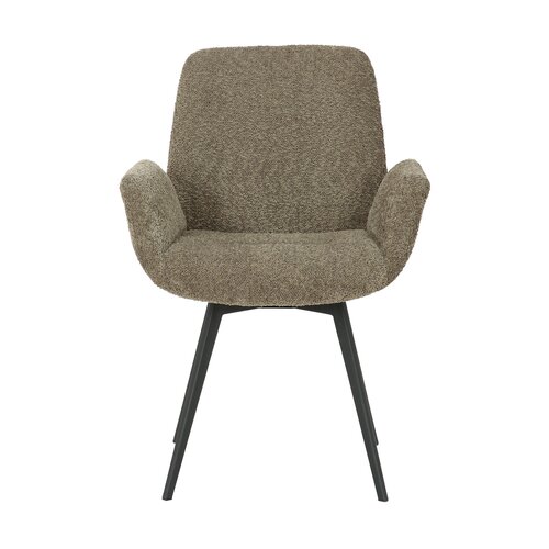 Eetkamerstoel Matteo bouclé liver - afbeelding 2