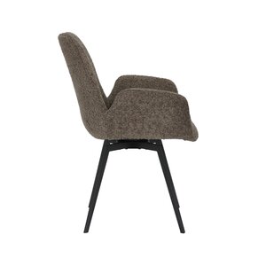 Eetkamerstoel Matteo bouclé taupe - afbeelding 4