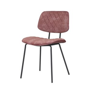 Eetkamerstoel Velours Roze 47x55x78cm