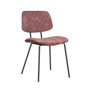 Eetkamerstoel Velours Roze 47x55x78cm - afbeelding 3