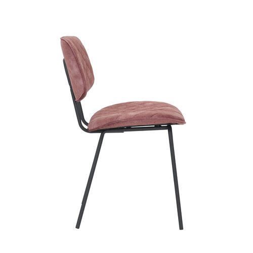 Eetkamerstoel Velours Roze 47x55x78cm - afbeelding 4
