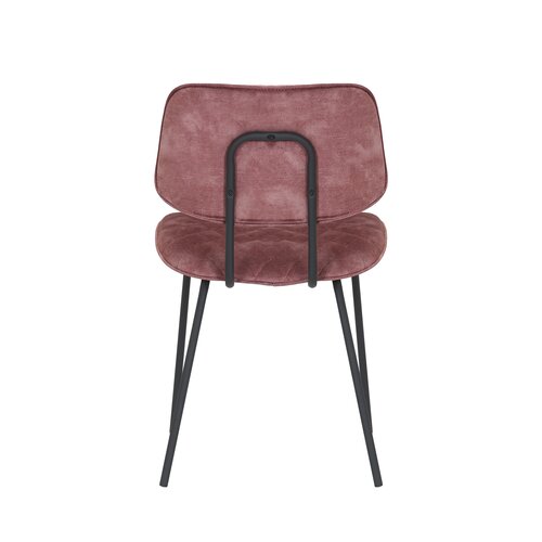 Eetkamerstoel Velours Roze 47x55x78cm - afbeelding 5