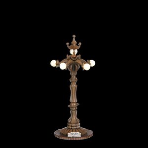 Efteling Lantaarn bruin werkt op batterijen - h17,5xd8cm