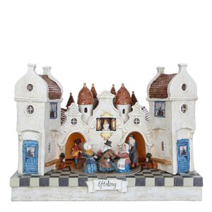 Efteling Verlichte straat zwaan kleef aan adapter included - l31xb19xh22cm - afbeelding 1