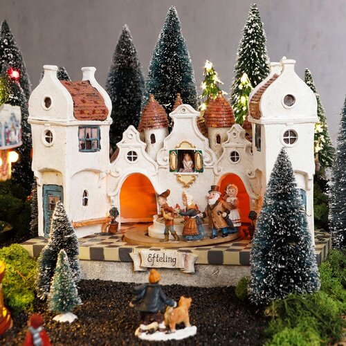 Efteling Verlichte straat zwaan kleef aan adapter included - l31xb19xh22cm - afbeelding 2