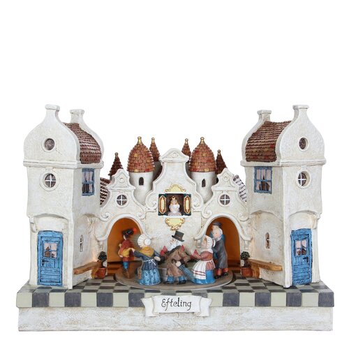 Efteling Verlichte straat zwaan kleef aan adapter included - l31xb19xh22cm - afbeelding 1