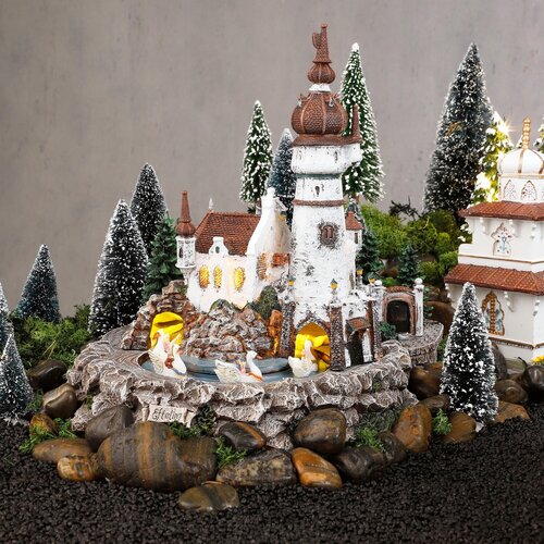 Efteling Zes zwanen incl. adapter - l24xw31xh27,5cm - afbeelding 2