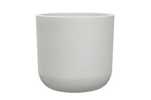 Eivormige Kunststof pot D 36 X H 35 cm Krijtbeige - afbeelding 1
