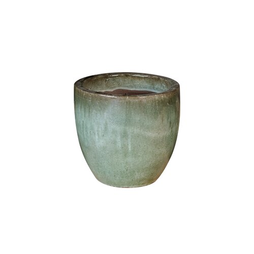 Eivormige Pot Glazuur D 28 X H 25 cm Bloesemgroen