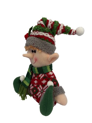 Elf on the shelf knuffel zittend H 22,5 cm - afbeelding 2