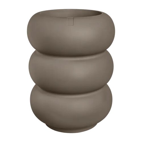 Elho Amber Roll High bloempot - D43xH58cm Burnt umber - afbeelding 1