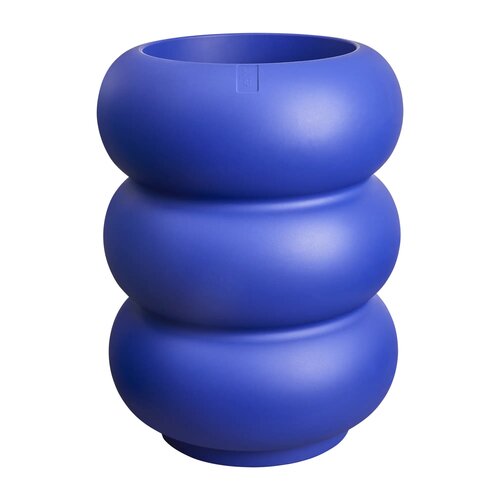 Elho Amber Roll High bloempot - D43xH58cm Royal blue - afbeelding 1