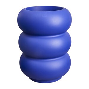 Elho Amber Roll High bloempot - D43xH58cm Royal blue - afbeelding 1
