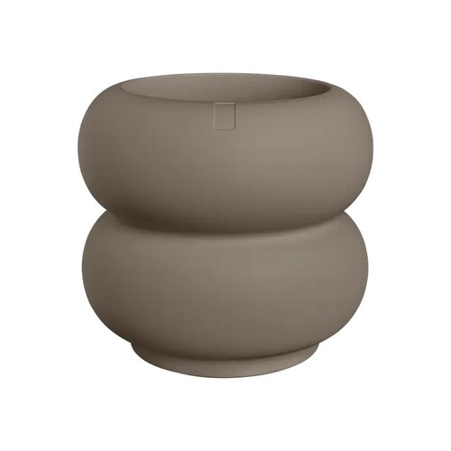 Elho Amber Roll Low bloempot - D43xH40cm Burnt umber - afbeelding 1