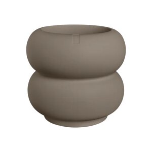 Elho Amber Roll Low bloempot - D43xH40cm Burnt umber - afbeelding 1