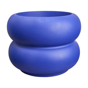 Elho Amber Roll Low bloempot - D43xH40cm Royal blue - afbeelding 1