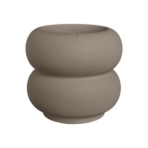 Elho Amber Roll Low bloempot - D60xH46cm Burnt umber - afbeelding 1