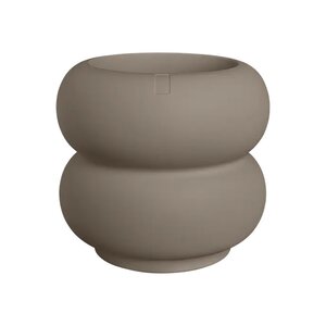 Elho Amber Roll Low bloempot - D60xH46cm Burnt umber - afbeelding 1