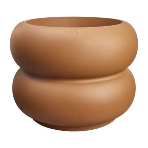 Elho Amber Roll Low bloempot - D60xH46cm Karamel - afbeelding 1