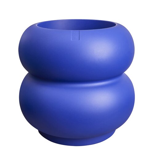 Elho Amber Roll Low bloempot - D60xH46cm Royal blue - afbeelding 1