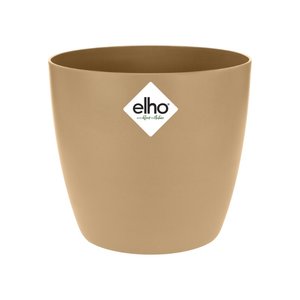 Elho Bloempot Brussels rond 14cm bruin - afbeelding 1
