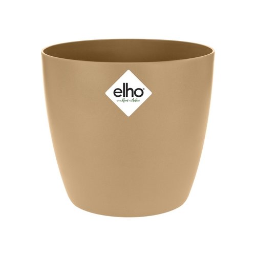 Elho Bloempot Brussels rond 18cm bruin - afbeelding 1