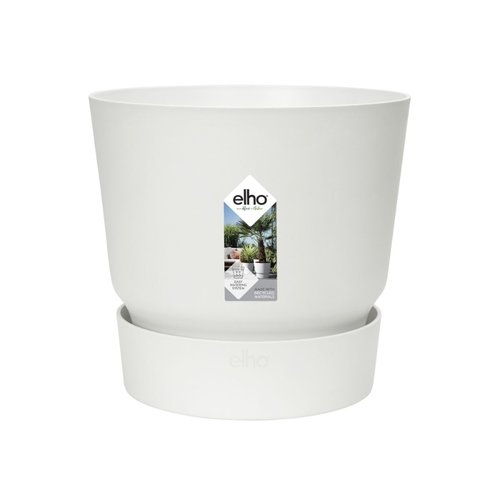 Elho Bloempot Greenville rond 14cm wit - afbeelding 1