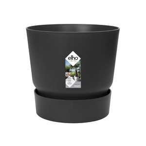 Elho Bloempot Greenville rond 14cm zwart - afbeelding 1