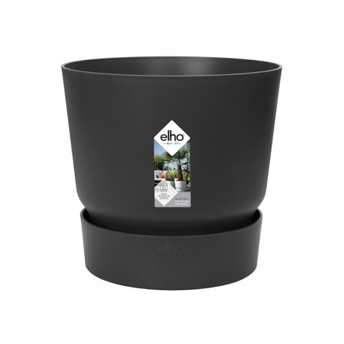 Elho Bloempot Greenville rond 16cm zwart - afbeelding 1