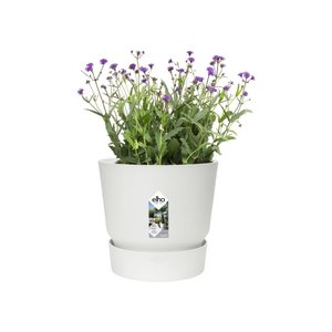 Elho Bloempot Greenville rond 18cm wit - afbeelding 2