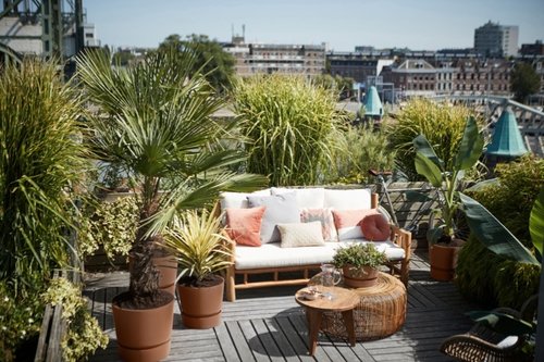 Elho Bloempot Greenville rond 47cm bruin - afbeelding 6